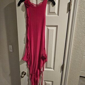 Solano Design Pink Sheer Dress